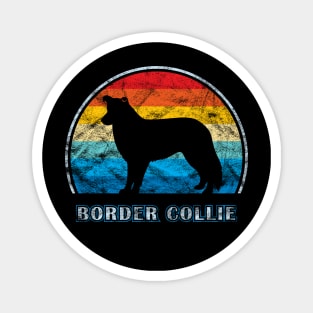 Border Collie Vintage Design Dog Magnet